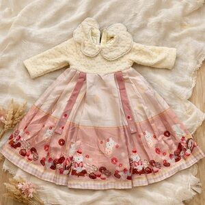 Boutique Sweet Lolita Inspired
Bear/ Candy Dress 2T (90) Lined
